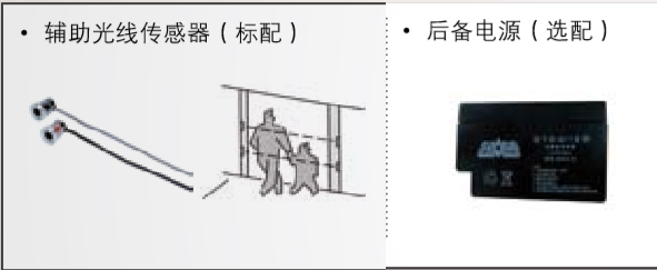 附加功能（備用電源、輔助光線傳感器）